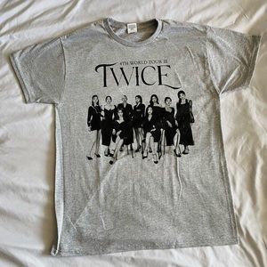 TWICE 4th World Tour T Shirt Grey Medium Merch